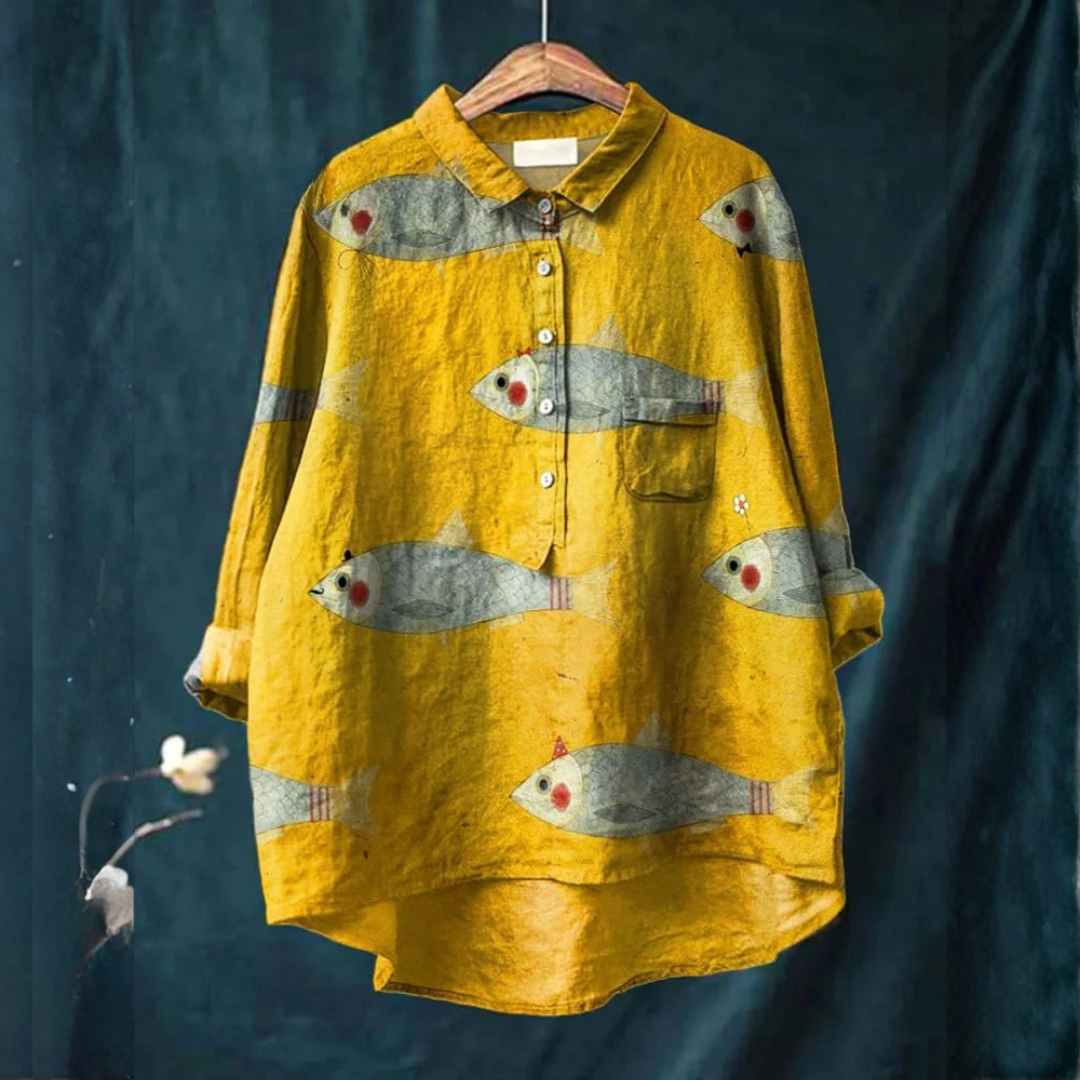 Ava | Playful Fish Shirt
