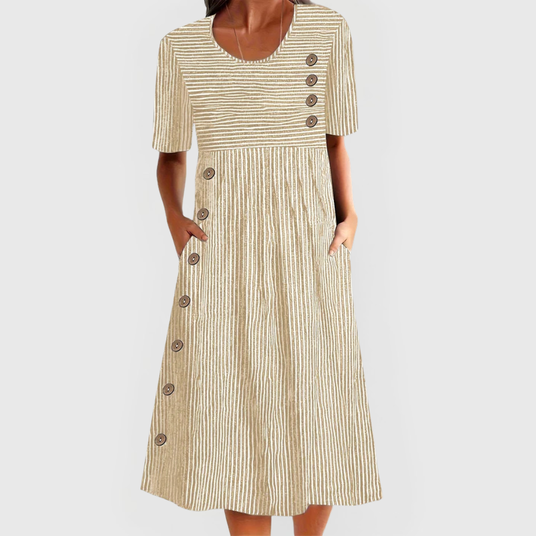 Jovie™ Striped Midi Dress