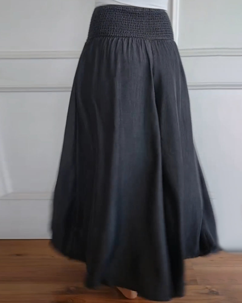 Jasper | Flowy Smocked Waist Pants
