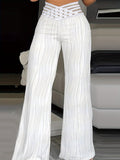 Emma | High Waist Crisscross Trousers