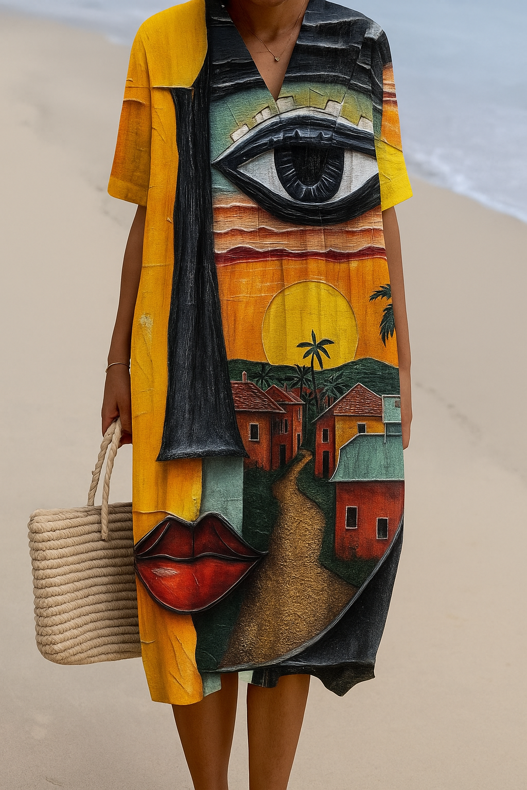 Tania - Cotton Dress Inspired by Artists