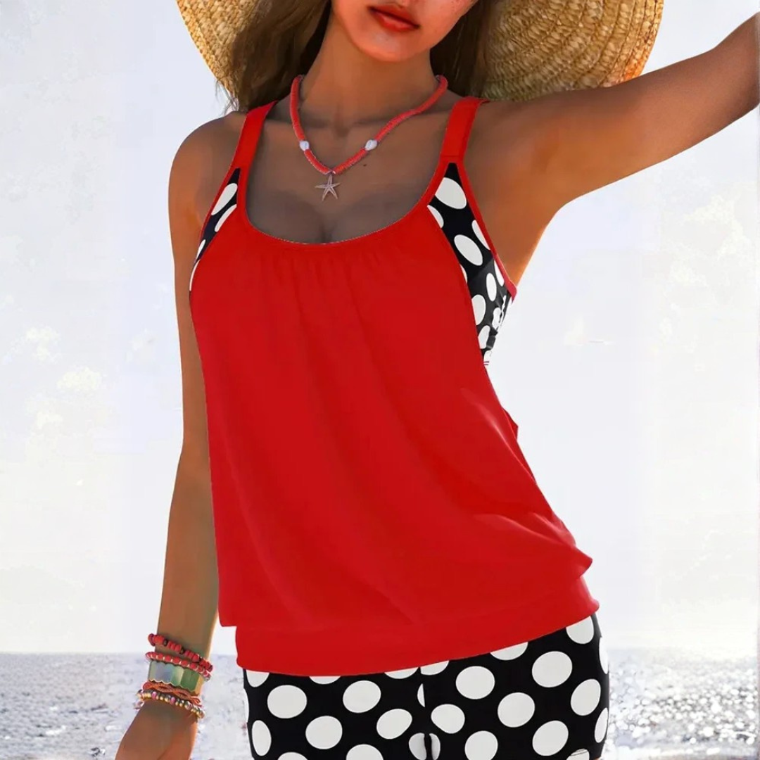 Azaria | Bikini set with spots and open details